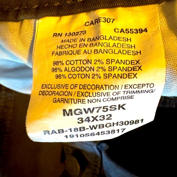 👖 Wrangler Men’s Straight-Fit Jeans – Size 34×32 (Washed, Never Worn) - Picture 4 of 5